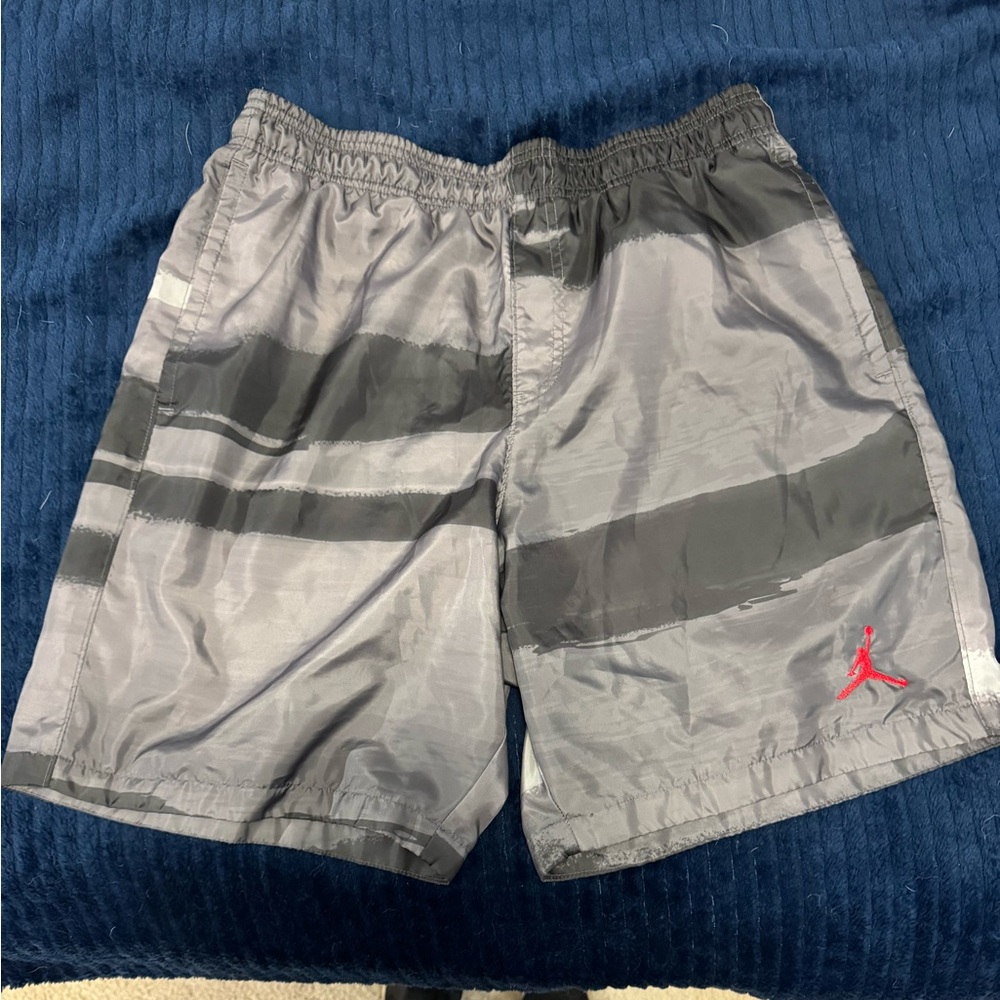Jordan Black and Gray Shorts 🩳 🖤 🏀
